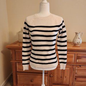 Loft Texture Knit Striped Sweater